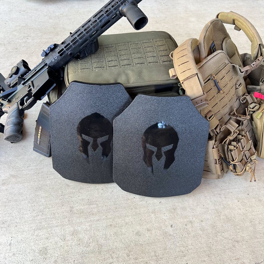 Spartan Level III+ AR550 Steel Body Armor (Set of 2)